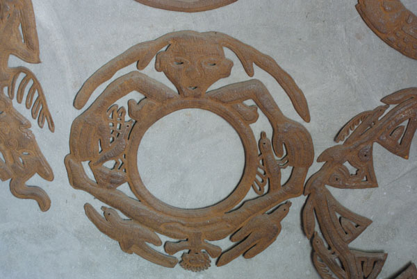 Un dessin qui évoque les codex aztèques