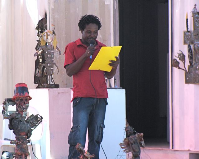 Discours du président de l'Association des Artistes et Artisans de la  Croix des Bouquets : Eddy Jean Remy